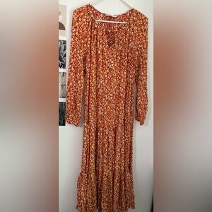 Sonoma Red and White Floral Blouse